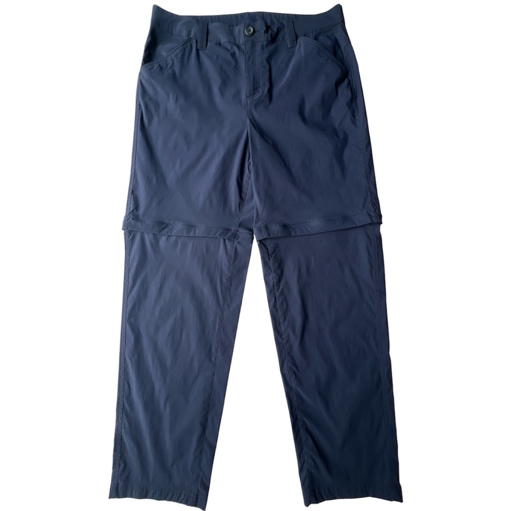 Eddie Bauer Convertible Hiking Pants Womens 12 Navy Blue Outdoor Hiking Travel